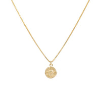 float Sonne Halskette Gold