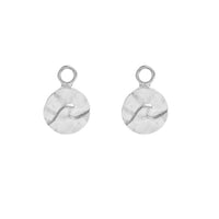boucle d'oreille flottante pendentif argent 