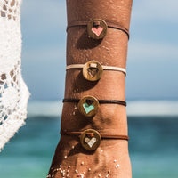 float Amulett Herz Armband