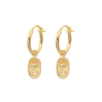 float Sunrise & Moonlight Ohrring Gold