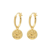 float Walflosse Ohrring Gold