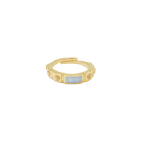 float Vintage Muschel Ring Gold