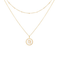 float Sternzeichen Halskette Gold Jungfrau