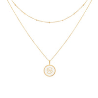 float Sternzeichen Halskette Gold Krebs
